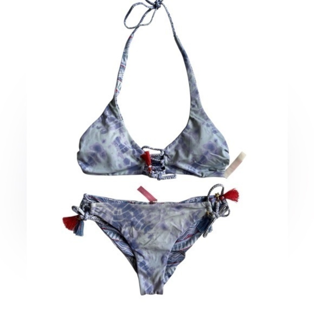 Y2K Victoria's Secret Blue reversible Bikini Swimwear
